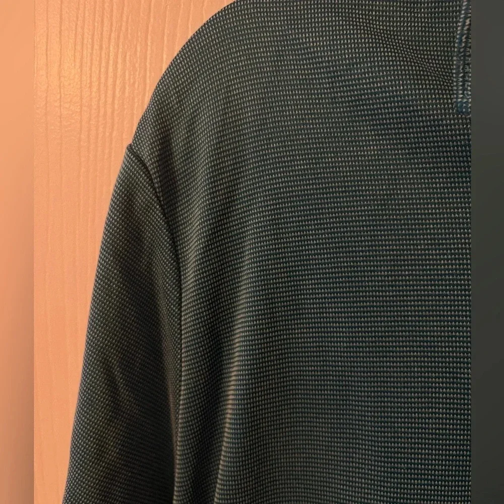 Tommy Bahama men’s polo shirt collared blue teal textured size XL beach travel